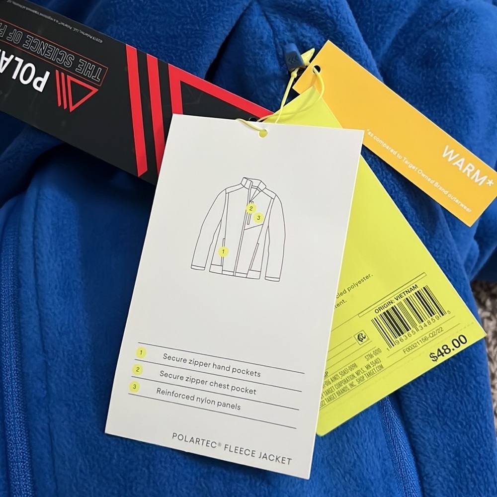 NWT -‎ All in Motion - Polartec Fleece Jacket - Picture 5 of 5